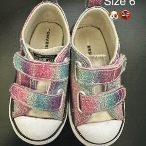 Toddler Girls Chuck Taylor All Star Glitter Drip Hook-And-Loop Low Top